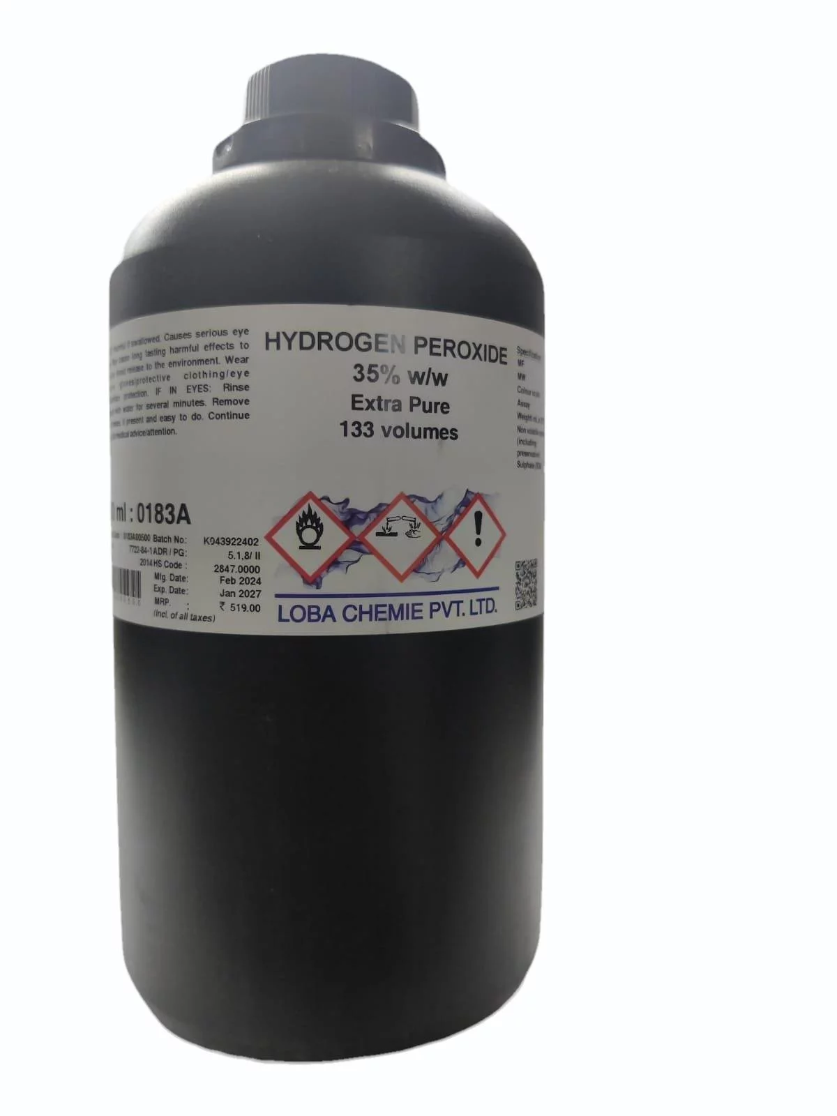 Hydrogen peroxide 1L imported